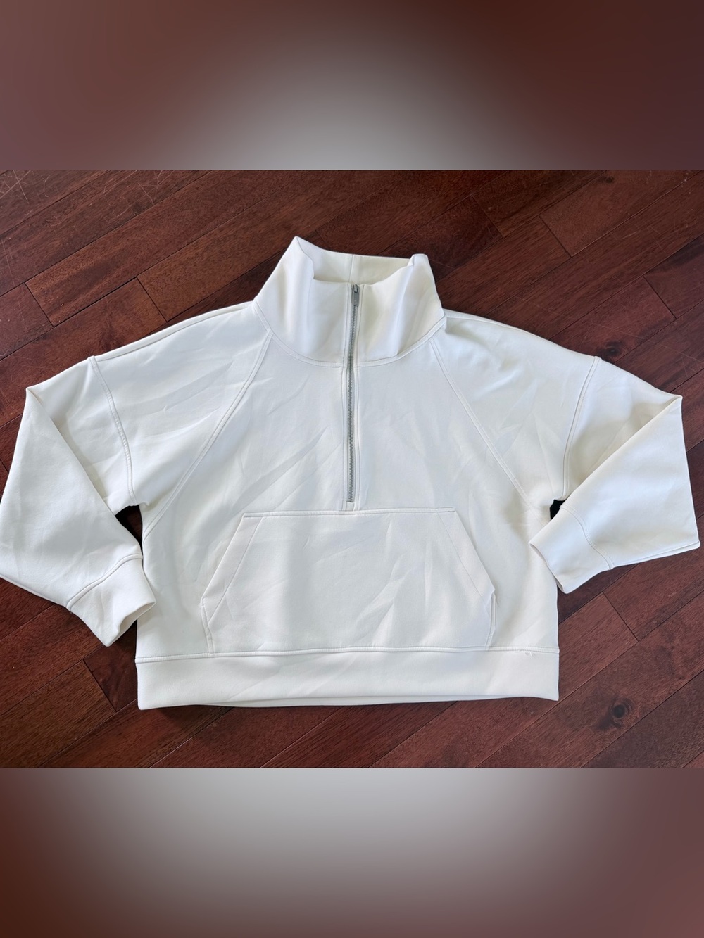 CALIA by Carrie Underwood Winter White Half-Zip Pullover Mock Neck Soft SCUBA XL